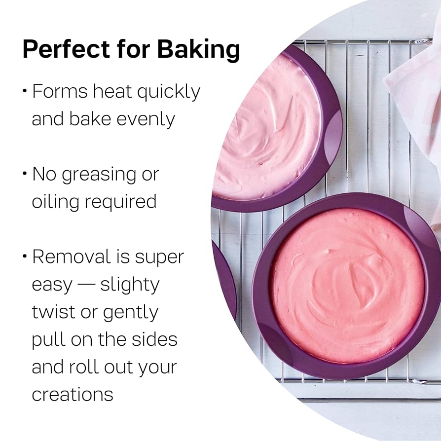 タッパーウェアー　ケーキケースとスポンジシリコン型 シリコン型 SPONGE スポンジケーキ デコ 10cm 140ml 3個取